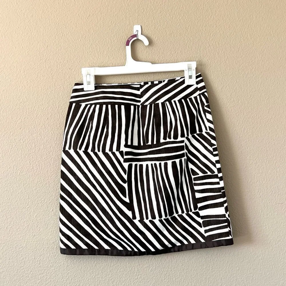 NWT Ann Taylor Petite Striped Mini Pencil Skirt